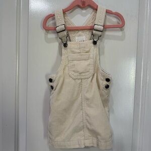 Corduroy overall dress